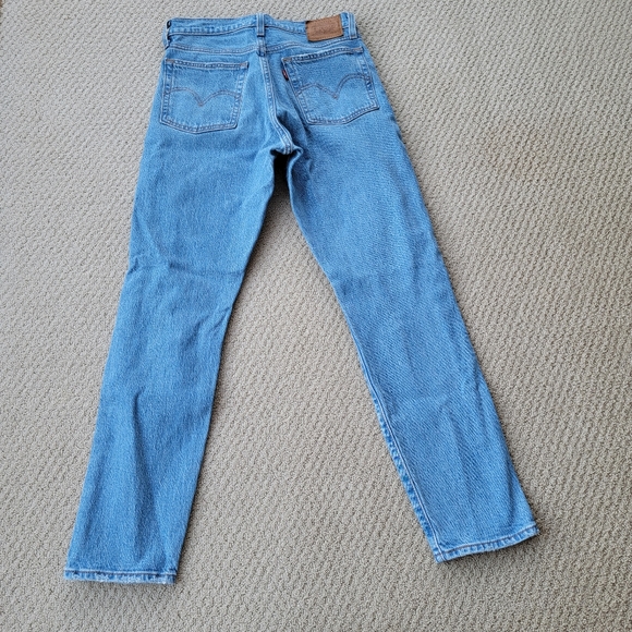 Levi's Wedgie Jean Blue Distressed Size 26 - Picture 7 of 11